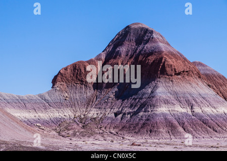 Painted Desert landscapes in the Petrified Forest National Park in Arizona. Stock Photo