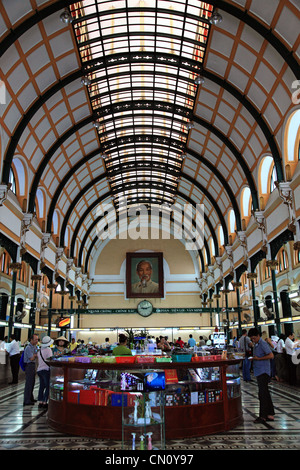 Central post Office interior Ho Chi Minh City Vietnam Stock Photo