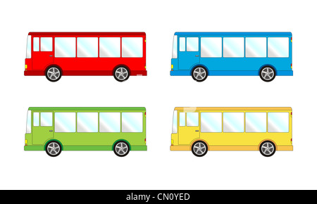 Vehicle pack - van, vector illustration Stock Photo