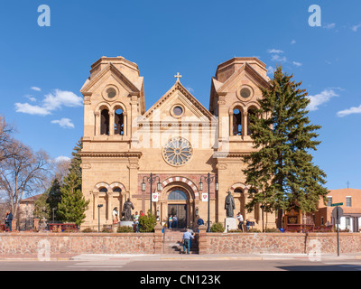 St. Francis Assisi Cathedral Basilica, Santa Fe Stock Photo