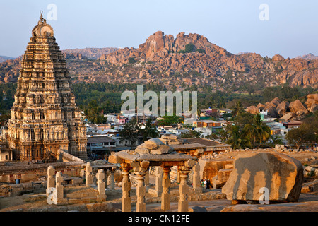 Virupaksha temple. Hampi. Karnataka. India Stock Photo