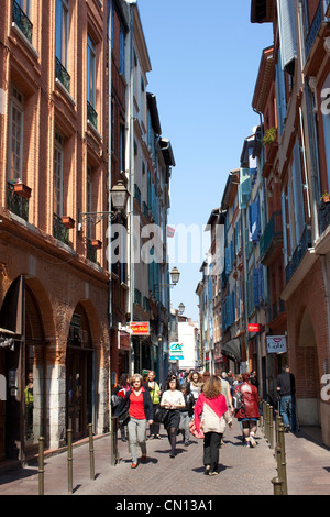 Rue des Filatiers, Toulouse, Midi-Pyrenees, France Stock Photo