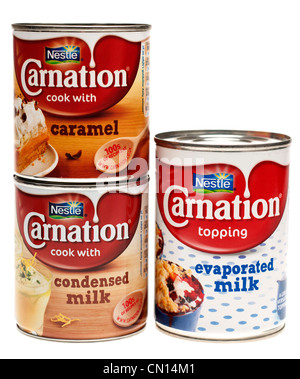 Nestle Carnation products Stock Photo