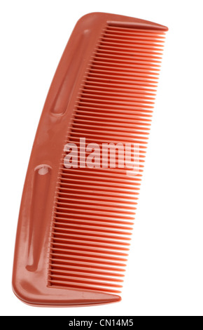 Small brown hair comb Stock Photo