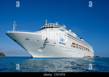 P and O cruise ship Pacific Dawn Stock Photo