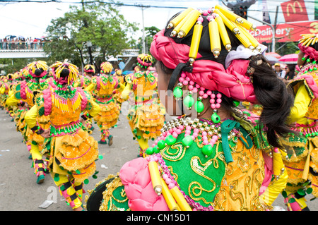 sinulog parade, sinulog festival, cebu, philippines Stock Photo