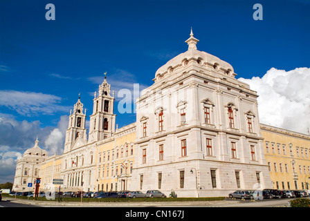 Convent of Mafra, Mafra National Palace and Convent in Portugal. Belonged to the Franciscan order. Baroque building. Stock Photo