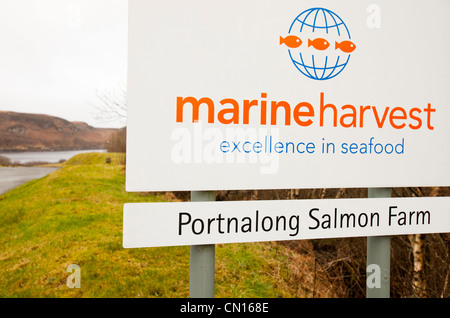 The Portnalong Salmon Farm, Isle of Skye, Scotland, UK.