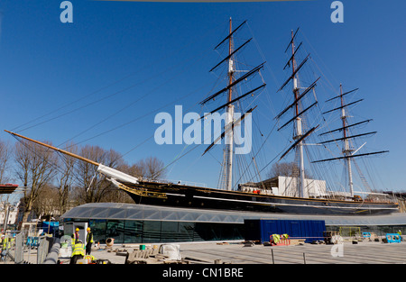 UK, England, London, Greenwich, Cutty Sark renovated Stock Photo