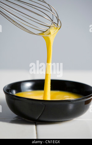 Egg and Whisk Stock Photo
