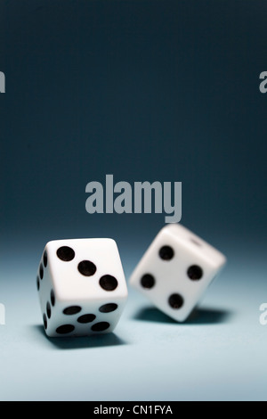 Rolling Dice Stock Photo