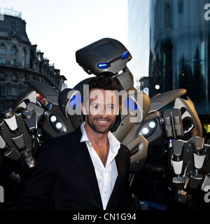 14/09/2011. The Empire, Leicester Square, London, Uk. Actor Hugh Jackman attends the UK Premiere of Real Steel. Picture credit should read: Julie Edwards Stock Photo