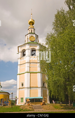 RUSSIA Uglich Russian Orthodox Cathedral of the Resurrection Bell Tower (1730) Stock Photo