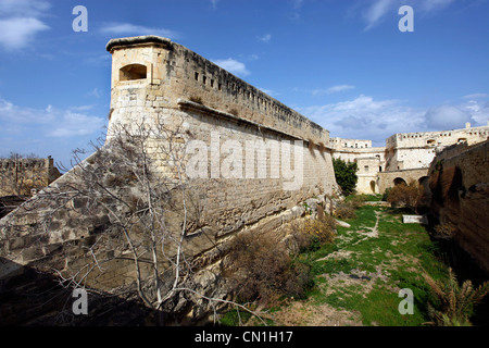 Ramparts of Fort St. Elmo in Valletta, Malta Stock Photo