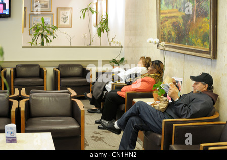 Hospital waiting room Stock Photo