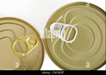 Close-up of an unopened tin can Stock Photo