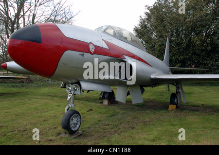 Lockheed T33A at Norfolk & Suffolk Aviation Museum, Flixton, UK Stock Photo