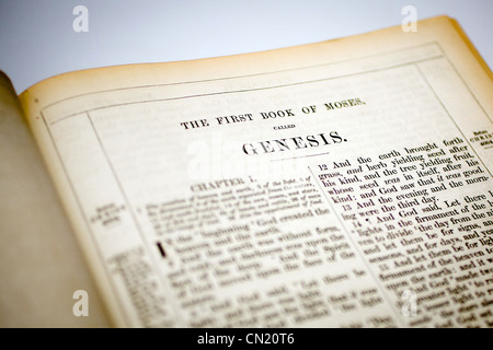 Genesis Chapter 1 of the Holy Bible Stock Photo: 52890221 - Alamy