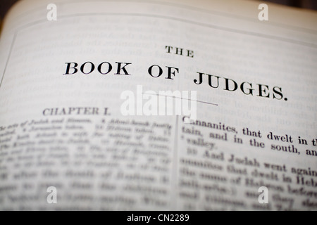Book of Judges Bible heading Stock Photo