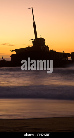 MV Sygna Wreck, Stockton Beach, NSW Australia Stock Photo