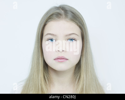 Studio fashion portrait of charming little girl Stock Photo