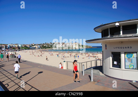 Beach promenade view, Bondi Beach, Sydney, New South Wales, Australia