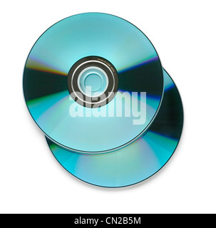 Round Compact Disc Cut Out on White Stock Photo - Alamy