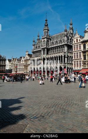 Belgium, Brussels, Grand Place Square , Maison de Roi Palace Stock Photo