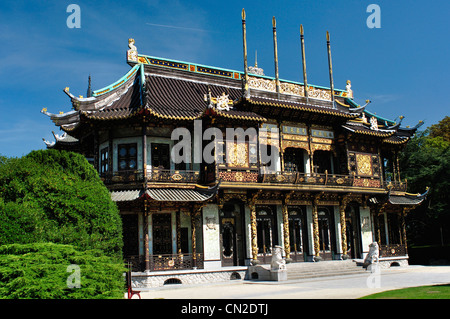 Belgium, Brussels,  Royal Laeken Park, Chinese Pavilion Stock Photo