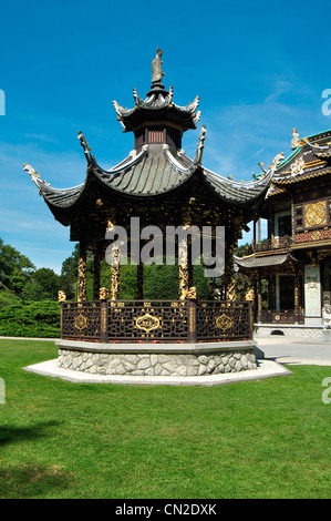 Belgium, Brussels,  Royal Laeken Park, Chinese Pavilion Stock Photo