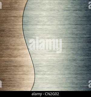 pattern of Brushed metal background. metal plate template Stock Photo