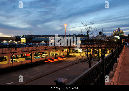 Meadowhall shopping centre car parking, Sheffield, UK Stock Photo