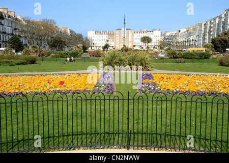 Warrior Square gardens, St Leonards, East Sussex, UK Stock Photo