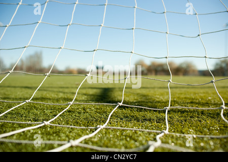 Football goal net Stock Photo