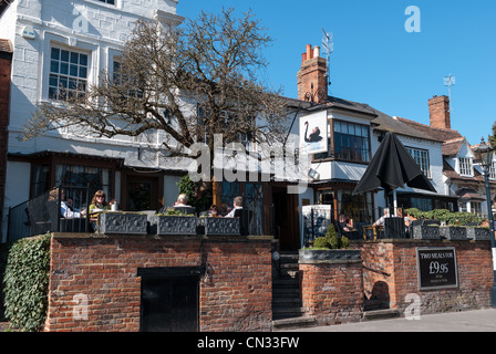 Black Swan public house in Ashover Derbyshire Stock Photo - Alamy