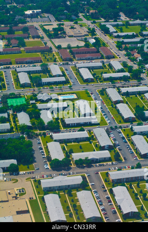 Aerial shot of suburban houses, Chicago, Illinois, USA Stock Photo