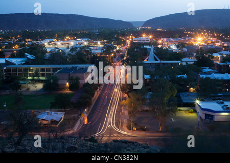 Australia, Northern Territory, Red Center, Alice Springs seen from the Anzac Hill Stock Photo