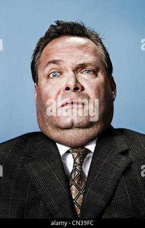Businessman looking shocked Stock Photo