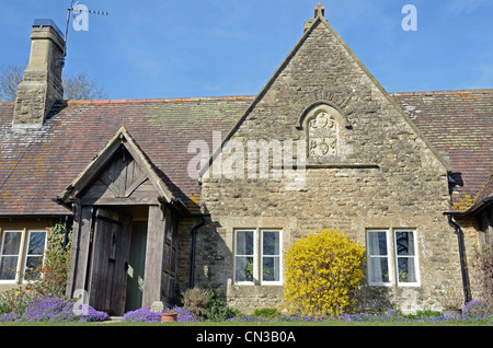 Almshouses, Eastleach, Gloucestershire, UK Stock Photo
