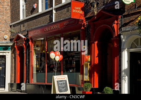 Cafe Rouge Low Petergate York North Yorkshire England UK United Kingdom GB Great Britain Stock Photo