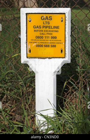 lts, gas pipeline markers UK Stock Photo - Alamy