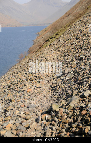 Wastwater screes in the english lake district in cumbria Stock Photo