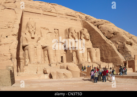 Egypt Abu Simbel Temple Stock Photo