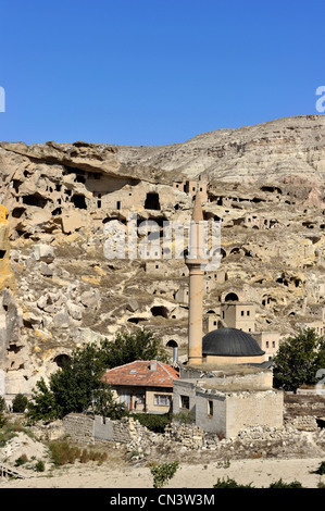 Turkey, Central Anatolia, Cappadocia, listed as World Heritage by UNESCO, Cavusin Stock Photo