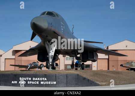 B-1 Bomber at South Dakota Air and Space Museum Stock Photo