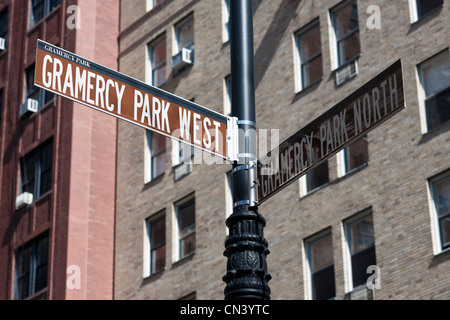 Scenes in and around the Gramercy Park neighborhood in New York. (© Richard B. Levine) Stock Photo