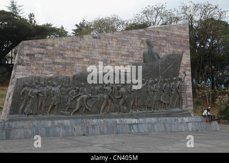 Monument to the Derg communist military junta, led by Mengitsu Haile Mariam, that ruled Ethiopia from 1974-1987, in Addis Ababa Stock Photo