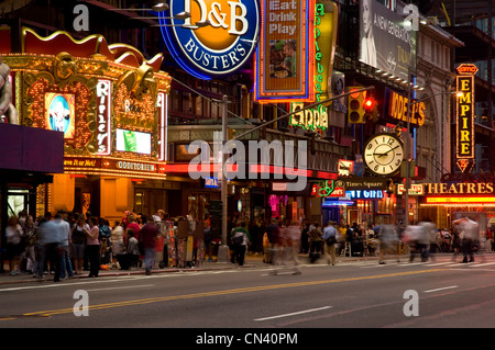 Broadway and Theater district, Manhattan Stock Photo