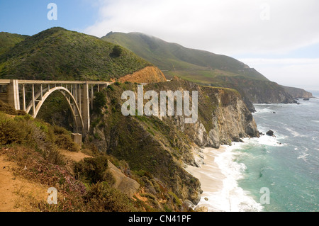 Pacific coast highway in Usa Stock Photo