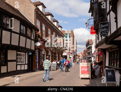 Friar Street, Worcester, on a bright spring day. Stock Photo
